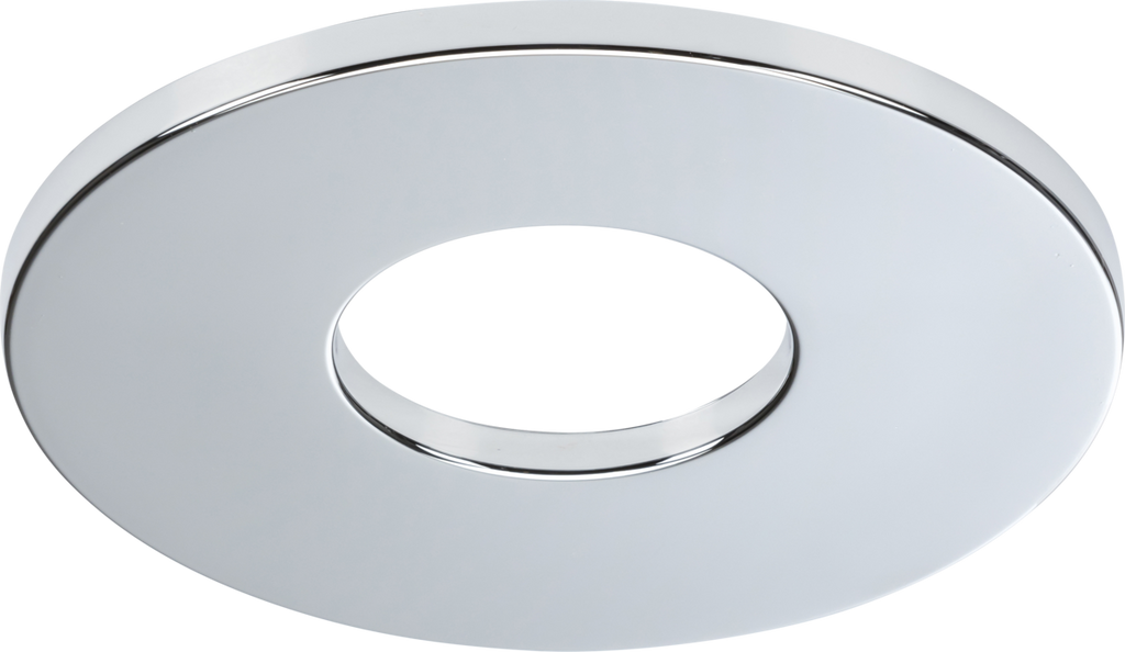 Knightsbridge: FRNFBEZPC, Magnetic Bezel for FireNova Downlight, 88 mm Diameter, 3 mm Projection, Polished Chrome, Polycarbonate