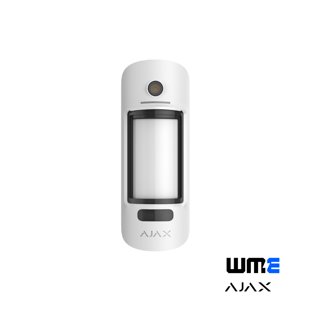 Ajax: MotionCamOutdoor(PhOD), Wireless Outdoor PIR Motion Detector, Photo Verification, Adjustable Detection Distance 3-15 m, Pet Immune, Weatherproof