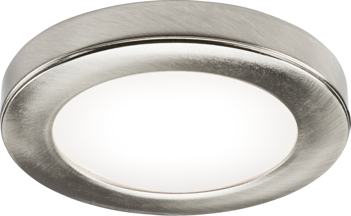 Knightsbridge: UNDK3BCCW, Dimmable 2.5W LED Under Cabinet Light, Cool White, Brushed Chrome, 4000K, 2.5m Cable, IP20