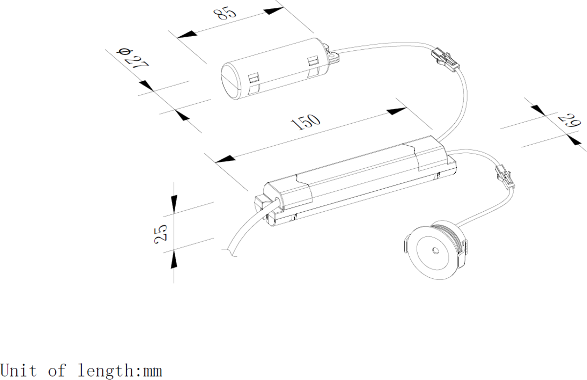 Knightsbridge: EMPOWER3, 3W LED Emergency Downlight, Non-Maintained, White Polycarbonate, 120 Lumens, IP20