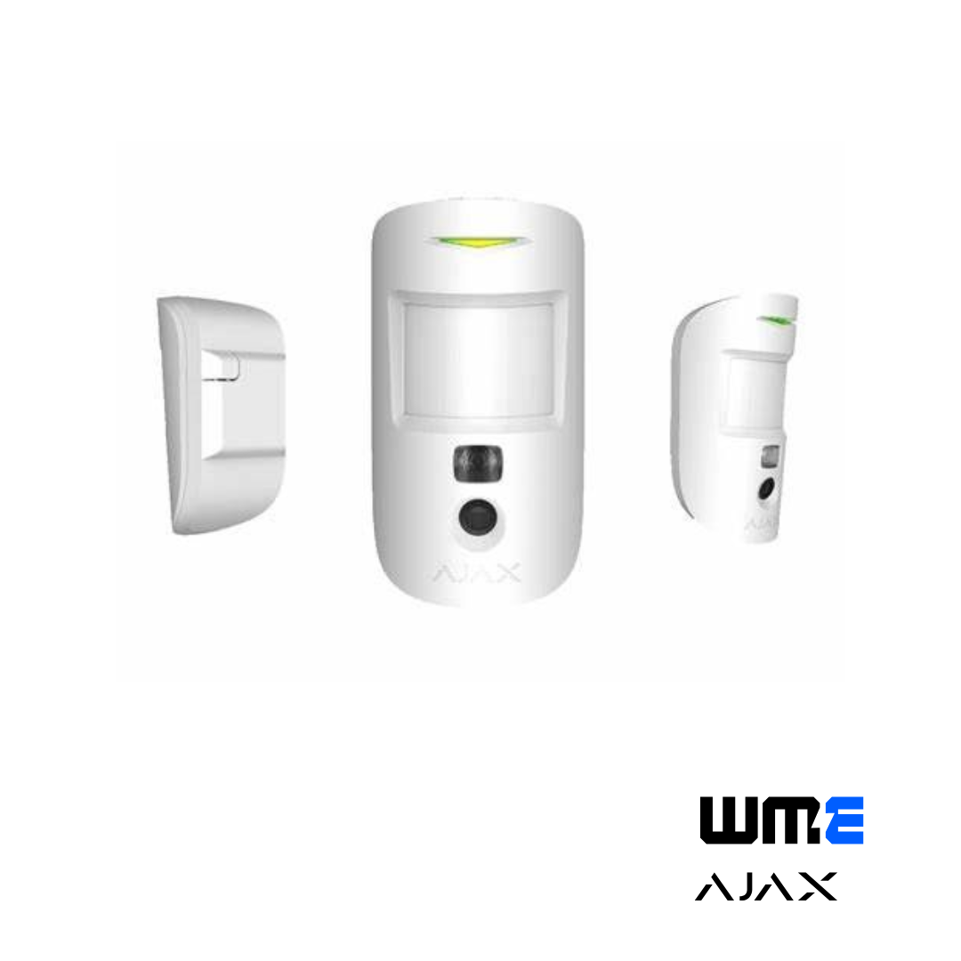 AJAX: MOTIONCAM, Wireless Photo Detector, 1700m Range, 640x480 Camera, 4 Year Battery Life