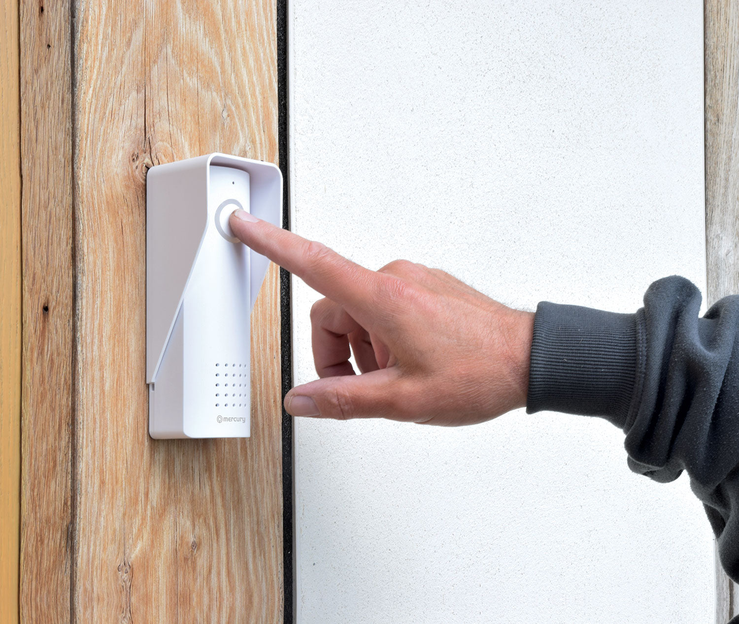 Mercury: 350.003UK, Wireless Digital Door Phone System, 300m Range, 433 MHz, Weatherproof Outdoor Unit, 8 Ringtones