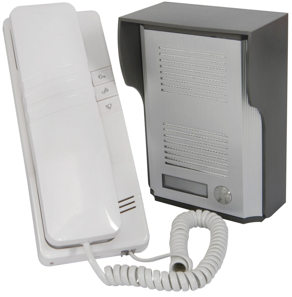 Mercury: 350.010UK, 2 Wire Door Phone System, Intercom, Weatherproof Outdoor Unit, 12V, IP44 Rated, 100m Range