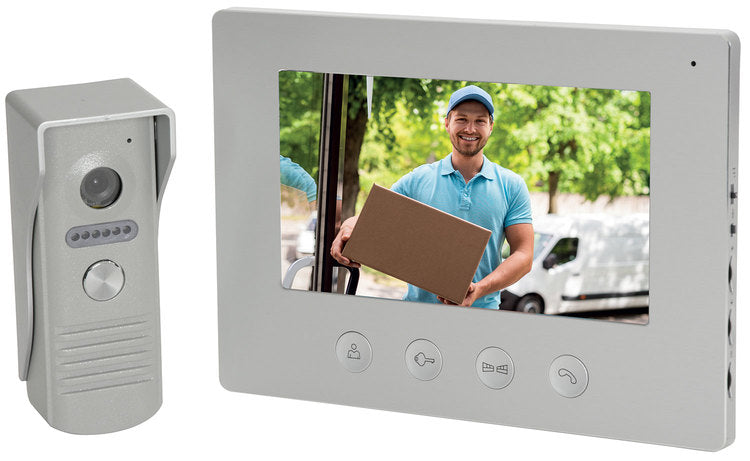 Mercury: 350.020UK, 7" Colour Video Door Phone, 720p HD, Weatherproof, 2-Way Intercom, Night Vision