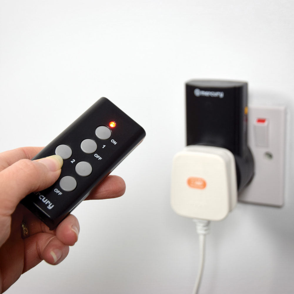 Mercury: 350.113UK, Wireless Remote Control Mains Sockets, Set of 3, 2400W, 10A, 30m Range