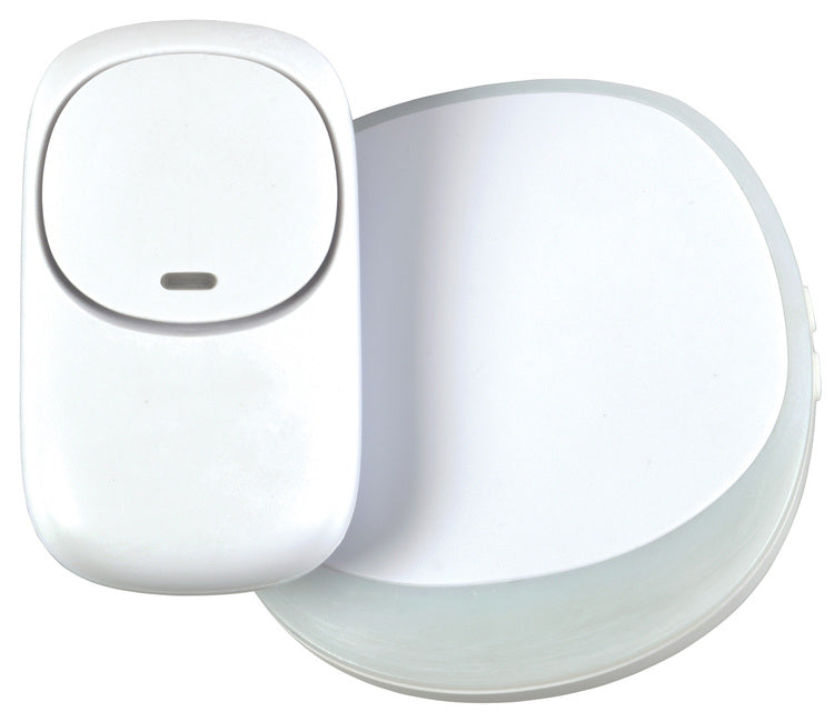 Mercury: 350.310UK, Wireless Plug-in Doorbell, 200m Range, 38 Tones, IP44, White