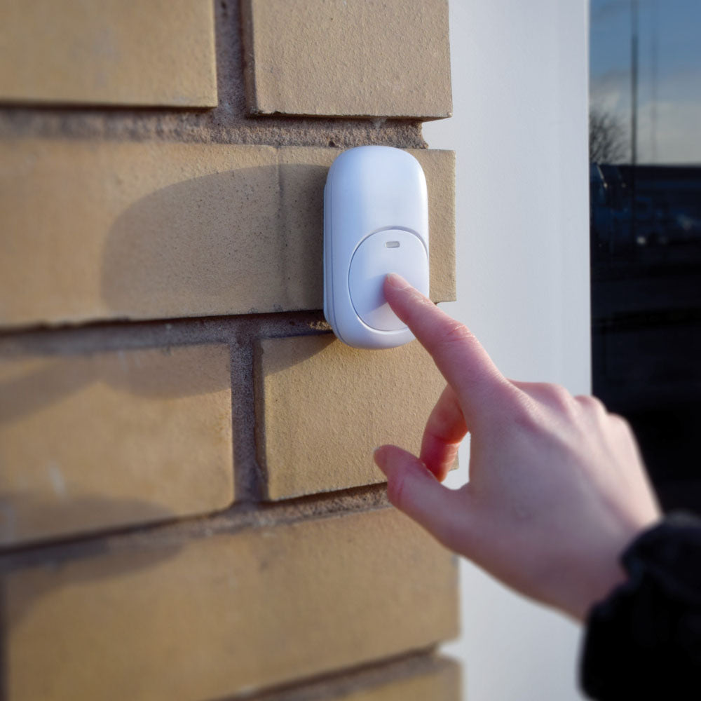 Mercury: 350.310UK, Wireless Plug-in Doorbell, 200m Range, 38 Tones, IP44, White