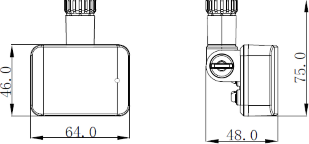 Knightsbridge: FLNMIC, Microwave Sensor Accessory for Combo LED Flood Light, Adjustable Detection Zone 2-12m, IP65, Black