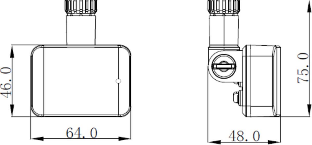Knightsbridge: FLNMIC, Microwave Sensor Accessory for Combo LED Flood Light, Adjustable Detection Zone 2-12m, IP65, Black