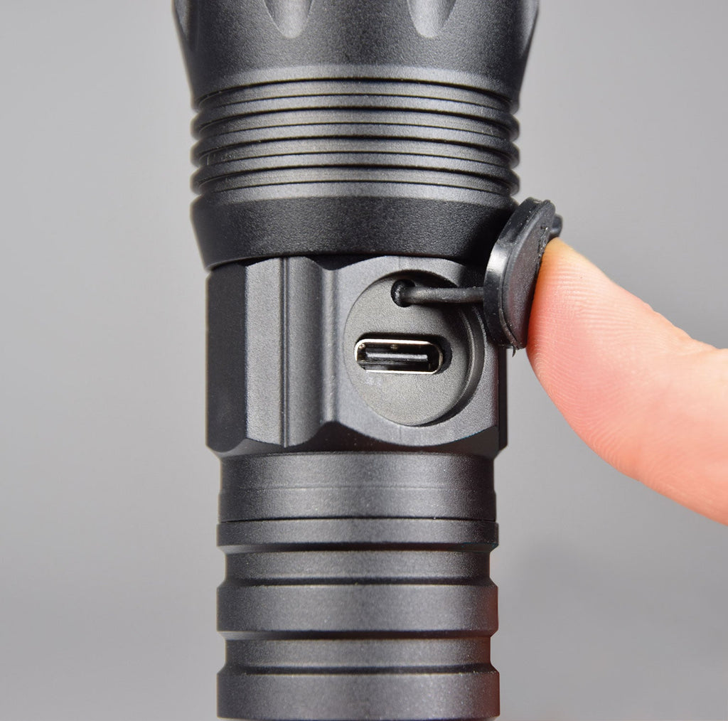 Mercury: 410.307UK, Rechargeable LED Torch, 4 Lighting Modes, USB C, Water Resistant, 2000mAh