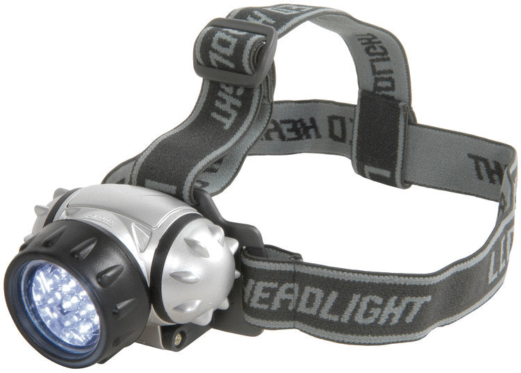 Mercury: 410.333UK, 12 LED Head Torch, 25 Lumens, Adjustable Headstrap, IP44 Water Resistant