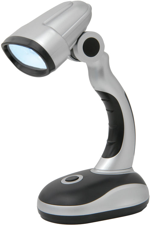LYYT: 410.405UK, Portable USB and Battery Powered Lamp, 12 LED, Adjustable Head, Ergonomic Grip