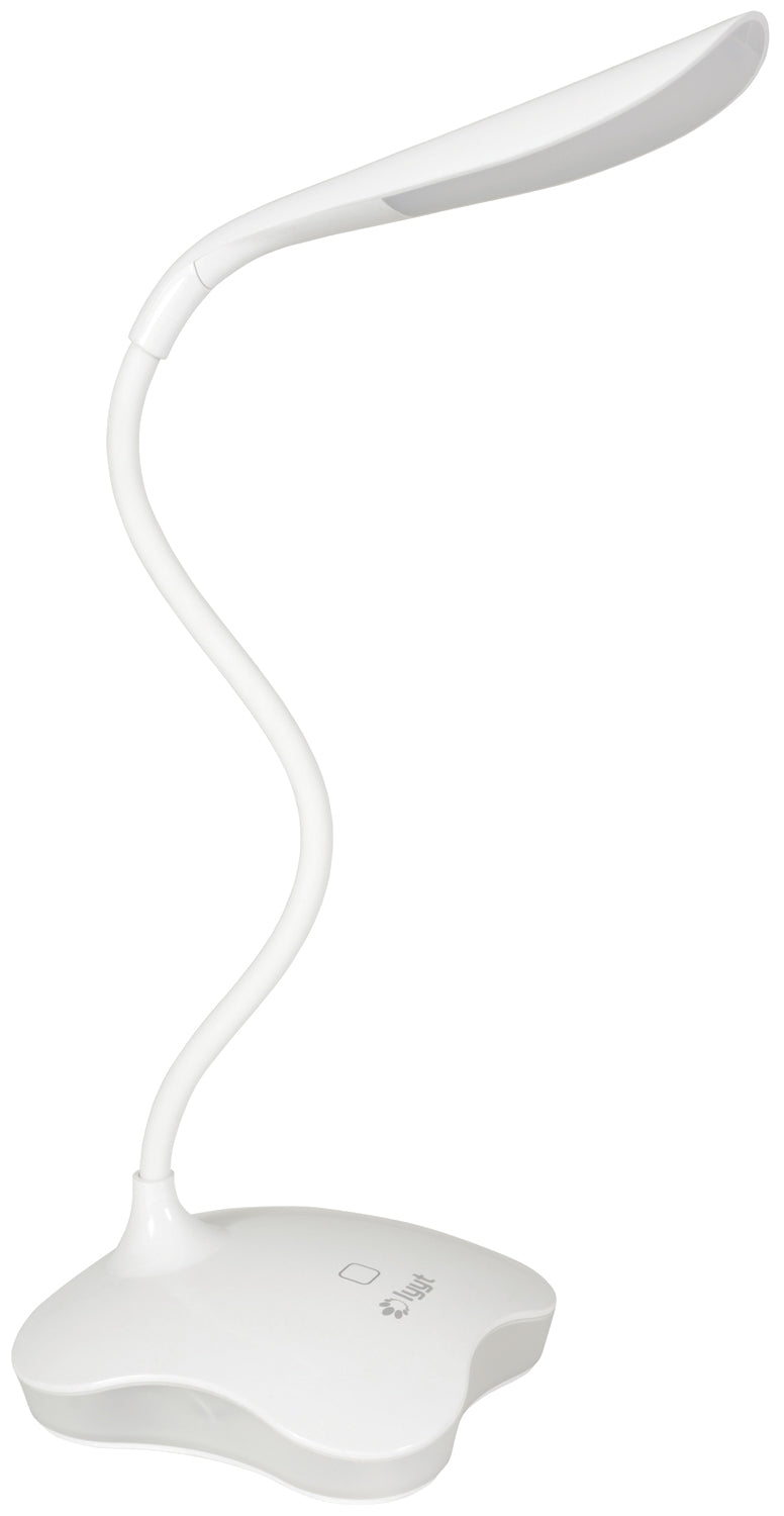 LYYT: 410.426UK, Touch Sensor LED Desk Lamp, Dimmable, 3 Brightness Settings, Flexible Goose-neck, Nightlight