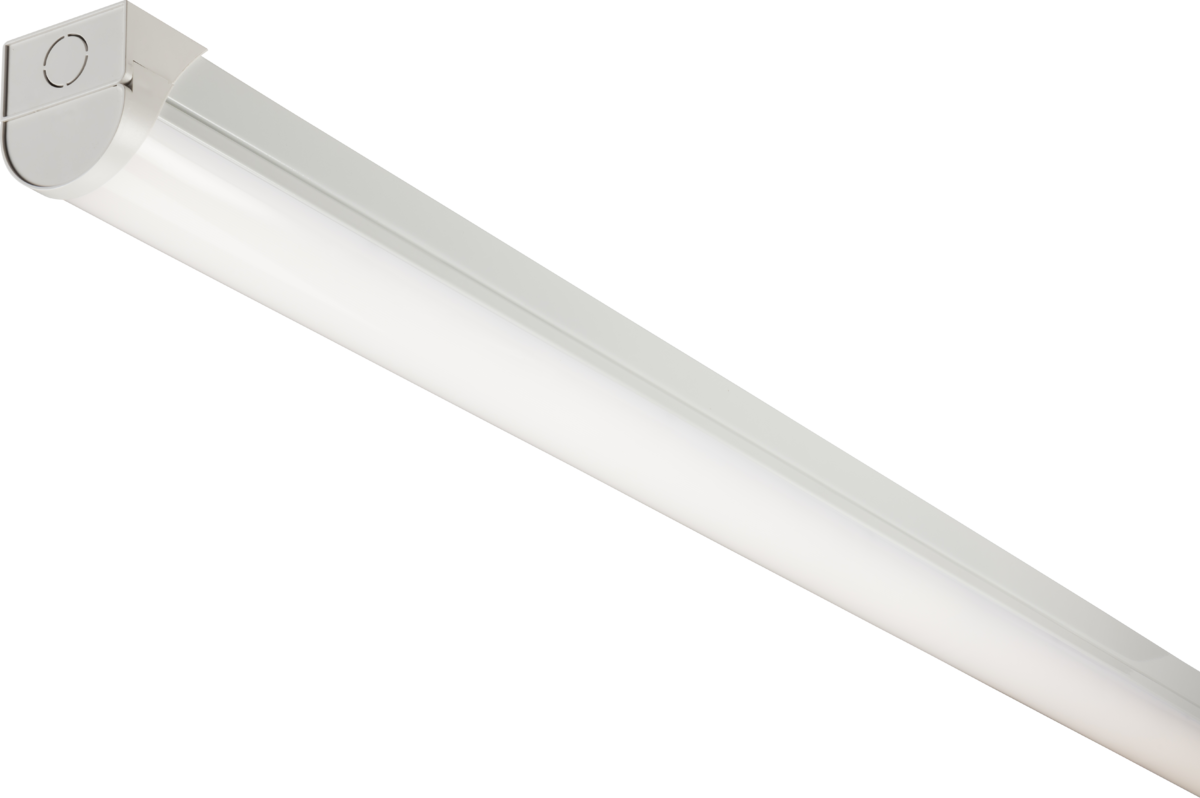 Knightsbridge: BATS5UHLEM, LED Ultra High Lumen Batten, 5ft, 83W, 4000K, Emergency Feature, IP20, Steel and Polycarbonate