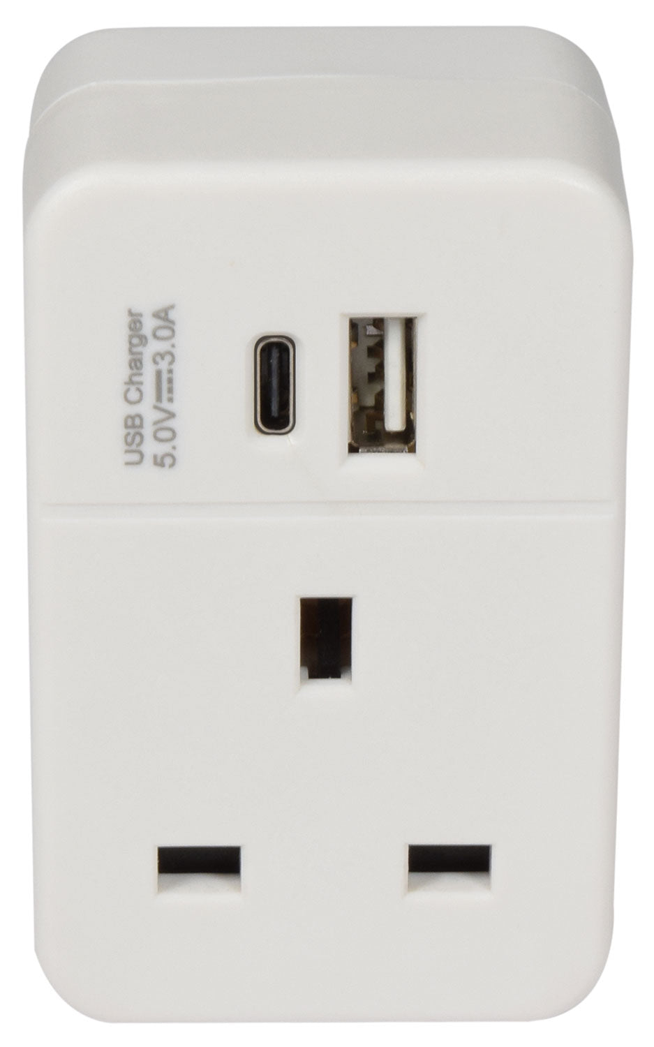 Mercury: 429.691UK, UK Mains Adaptor, Plug Through with USB A & C, Fast Charging, 13A