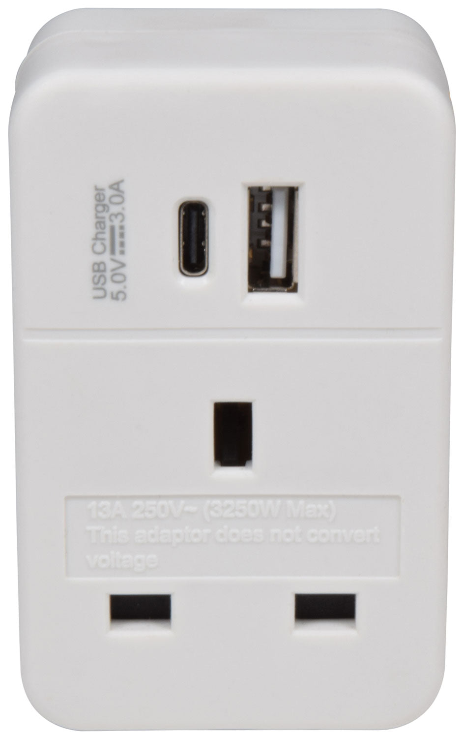 Mercury: 429.911UK, UK to EU Travel Adaptor, USB A & C Ports, PD Fast Charging, 13A
