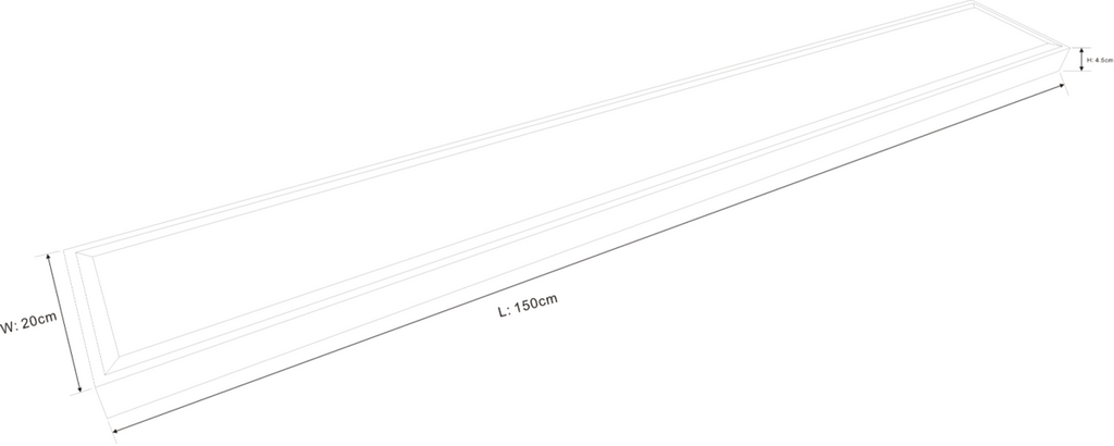 Knightsbridge: SUR5LEDEM, 45W LED Dual Mount Emergency Luminaire, 3-Hour Backup, IP20, Pressed Steel, Cool White, 230V
