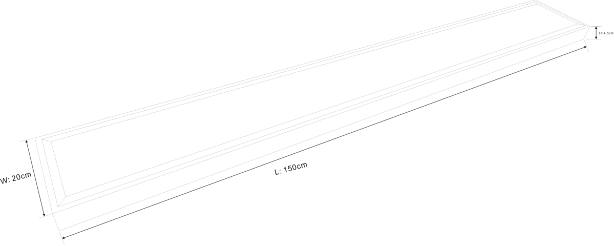 Knightsbridge: SUR5LEDEM, 45W LED Dual Mount Emergency Luminaire, 3-Hour Backup, IP20, Pressed Steel, Cool White, 230V