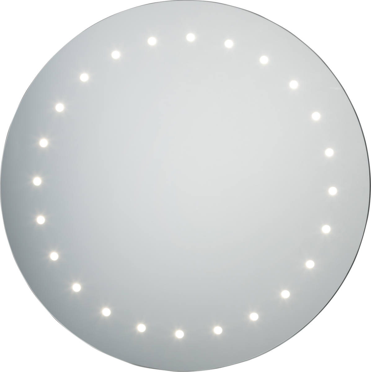 Knightsbridge: ML500, 500mm LED Circular Bathroom Mirror, IP44, Cool White Light, Motion Sensor, Pressed Steel & Glass, 14W