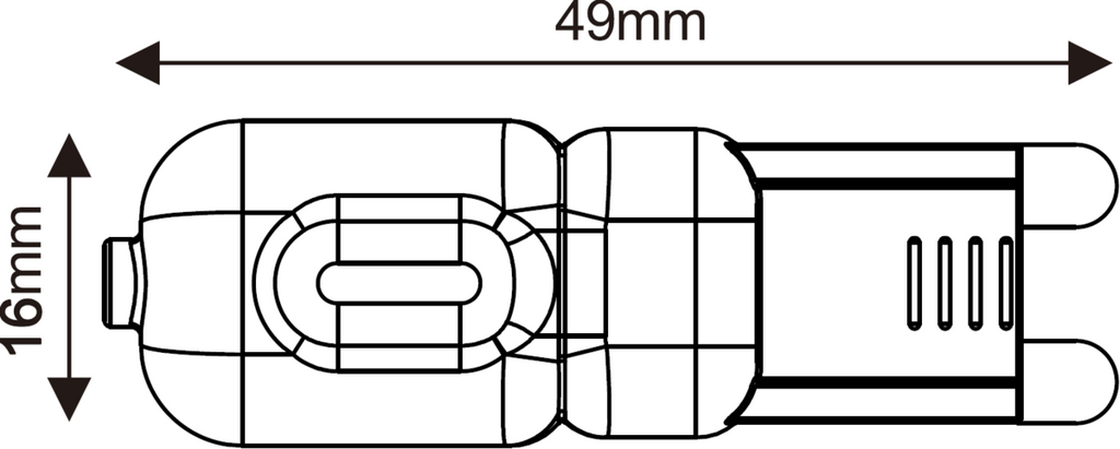Knightsbridge: G9LED11, LED Capsule Lamp, 2W, 4000K Cool White, Non-Dimmable, IP20, 230 Lumens