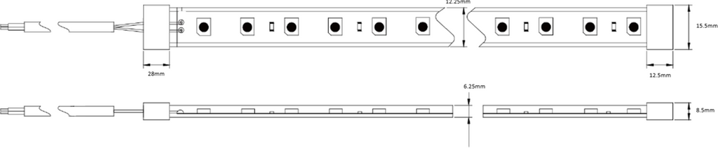 Knightsbridge: LFC24IPRGB, 24V IP67 Dimmable LED Flex RGB Strip Light, 30 Metres, Waterproof, Energy Efficient