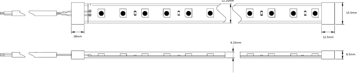 Knightsbridge: LFC24IPRGB, 24V IP67 Dimmable LED Flex RGB Strip Light, 30 Metres, Waterproof, Energy Efficient