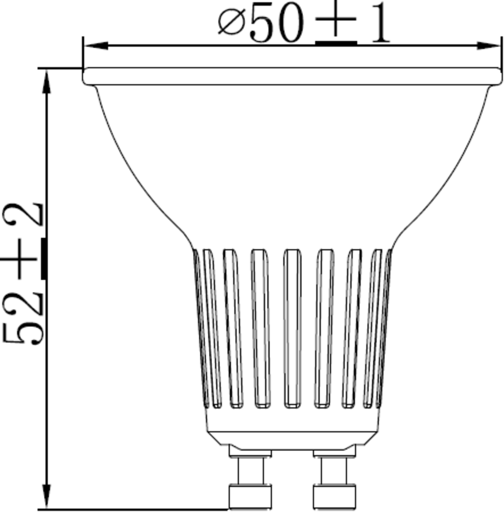 Knightsbridge: G5DCW, 5W GU10 Dimmable LED Lamp, Cool White 4000K, 570 Lumens, Pack of 10