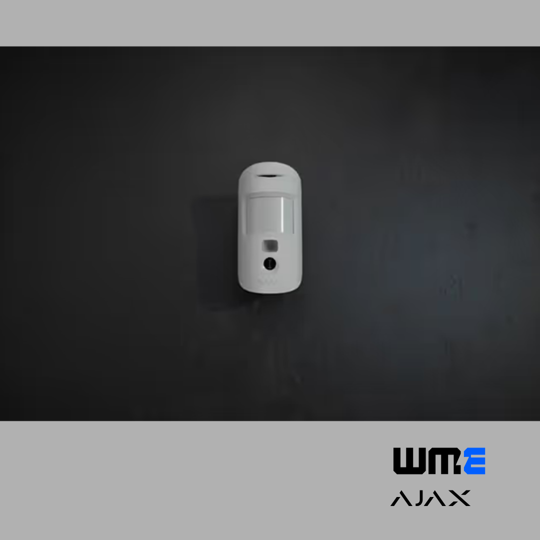 AJAX: MOTIONCAM, Wireless Photo Detector, 1700m Range, 640x480 Camera, 4 Year Battery Life