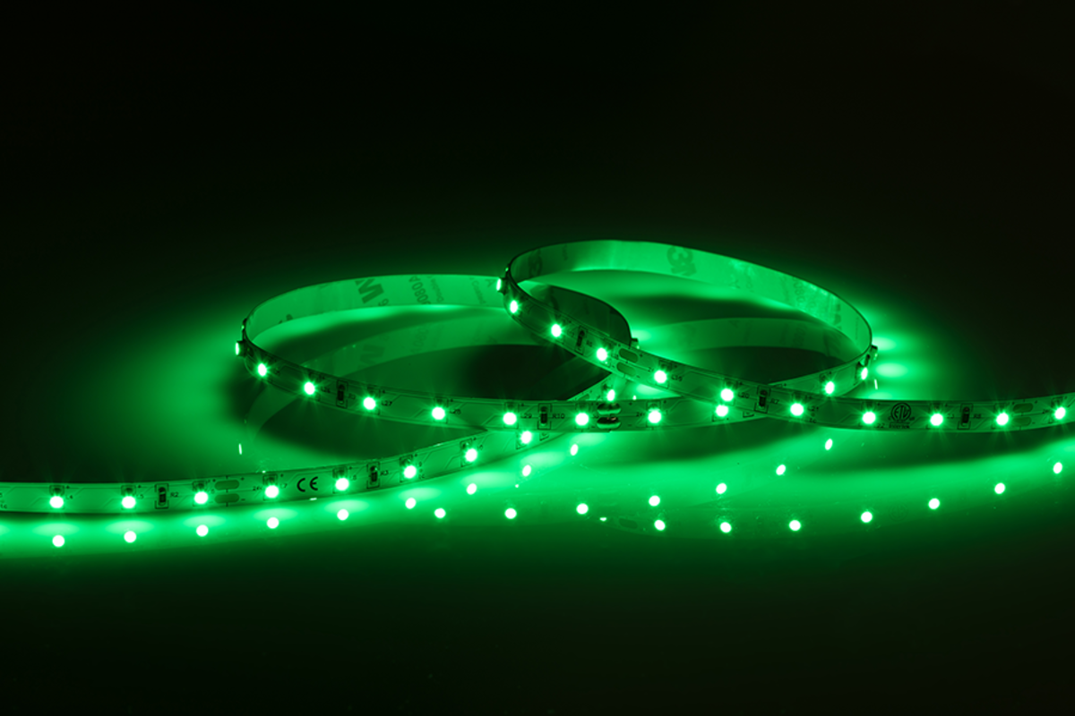 Knightsbridge: LFC24G, 24V LED Flex Green Lighting Strip, 50 Metres, IP20, 4.8W/m, 300 lm, Cuttable