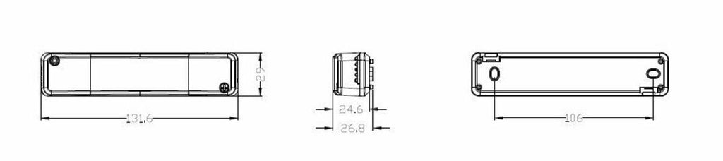 Knightsbridge: OSHFREC, 230V Recessed HF Motion Sensor, 5.8GHz, 360° Detection, IP20, 1000W Load