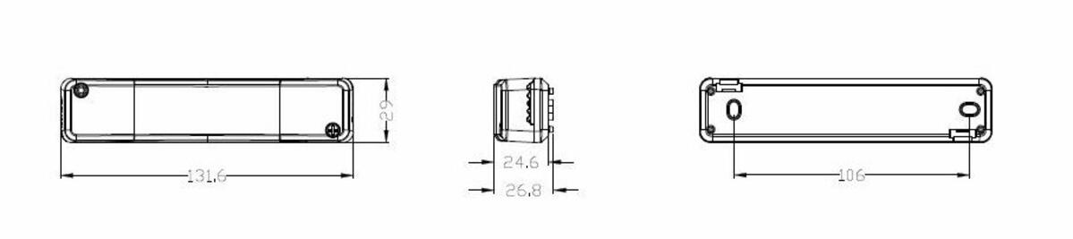 Knightsbridge: OSHFREC, 230V Recessed HF Motion Sensor, 5.8GHz, 360° Detection, IP20, 1000W Load