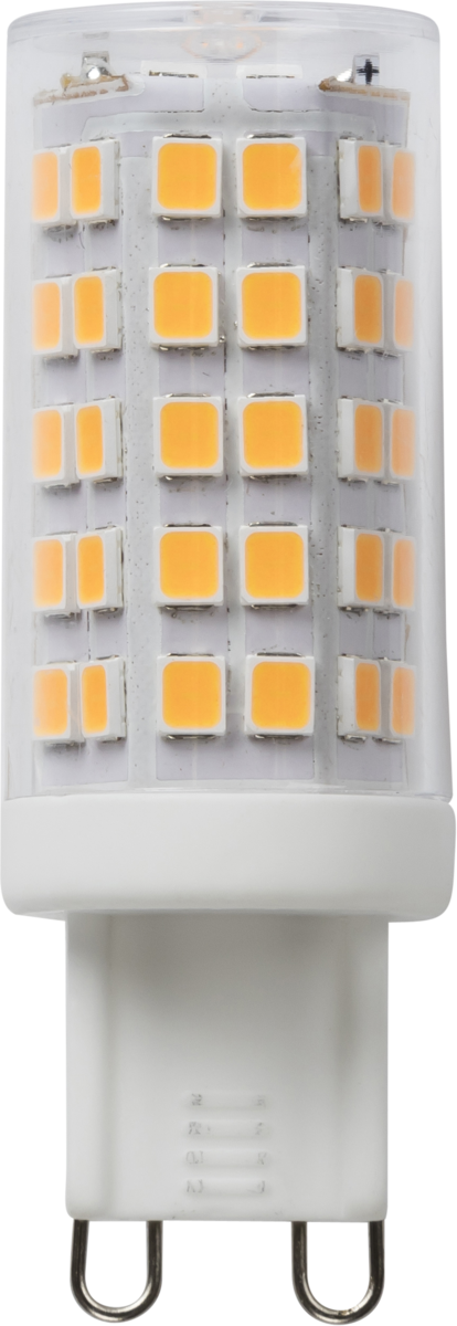 Knightsbridge: G9LED16, 4W LED Dimmable Lamp, Warm White 2700K, Ceramic & Polycarbonate, 390lm, IP20