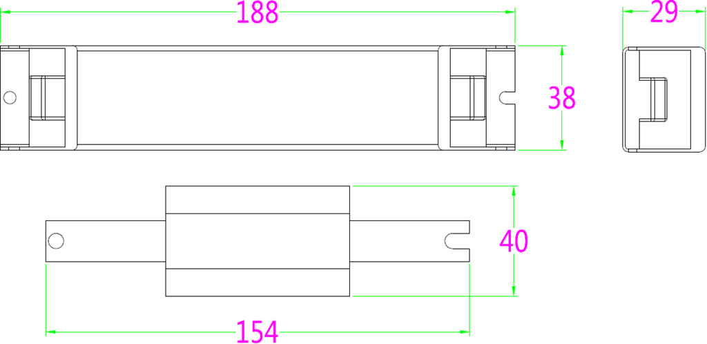 Knightsbridge: LWBEMKIT, Low Bay Emergency Kit, 3 Hour Runtime, 90W/165W Compatibility, Pressed Steel, 230V, IP20