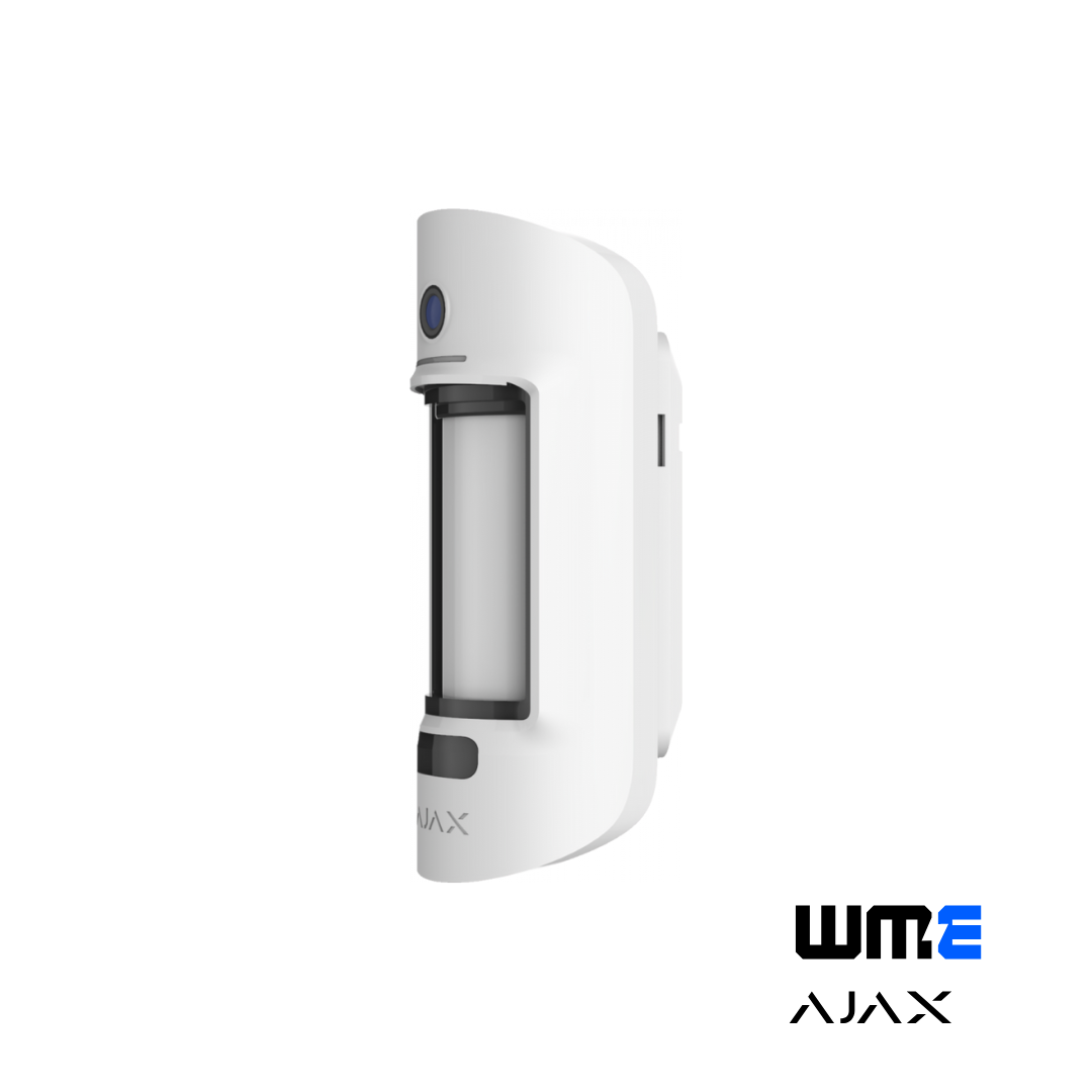 Ajax: MOTIONCAM OUTDOOR(WHITE), Wireless Outdoor Motion Detector with Photo Camera, Verified Alarms