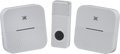 Knightsbridge: DC015, Wireless Dual Receiver Door Chime System, Mains Powered, 58 Ringtones, Volume Control, 110dB