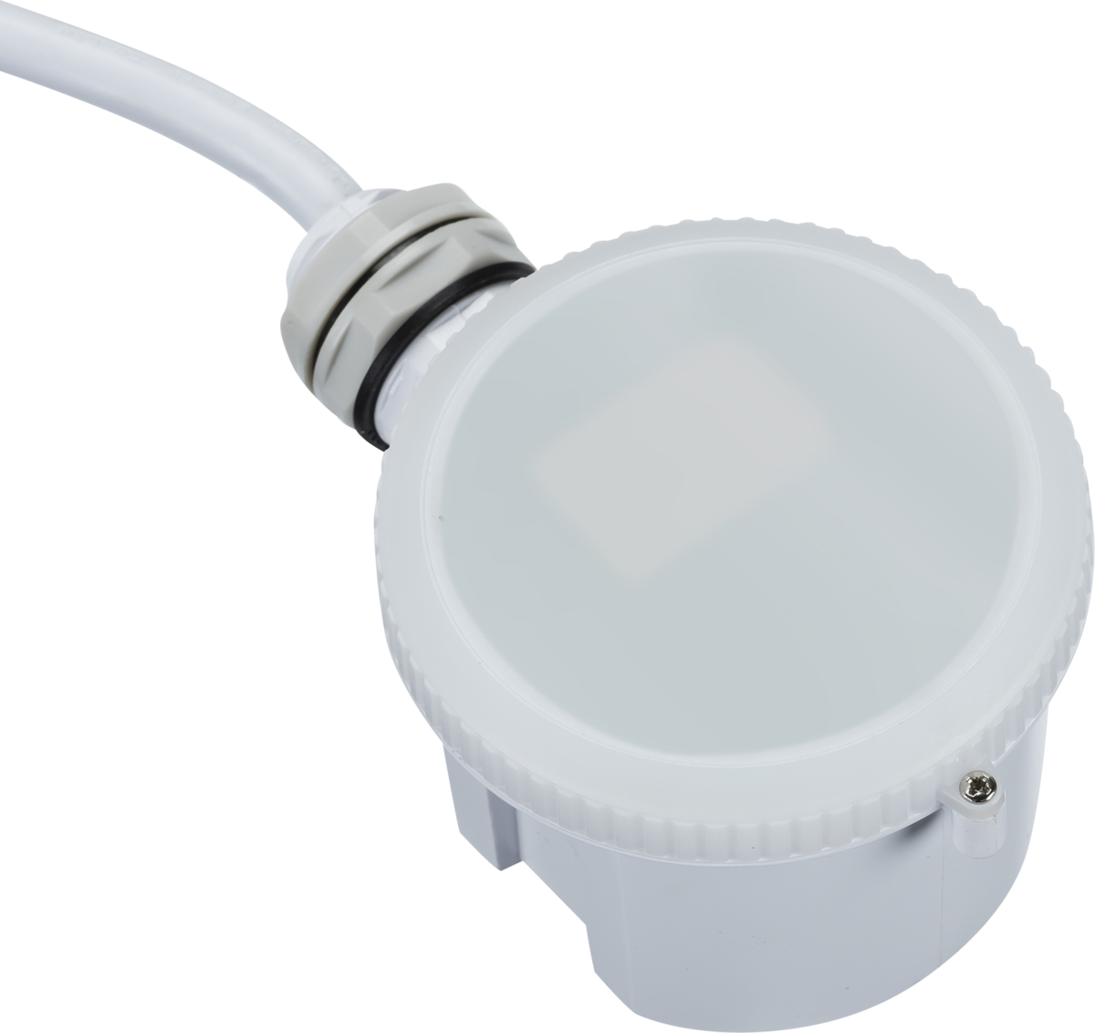 Knightsbridge: LWBMIC, 360° Microwave Dimming Sensor, White, IP65, Adjustable Lux 2-120Lux, 6m Detection