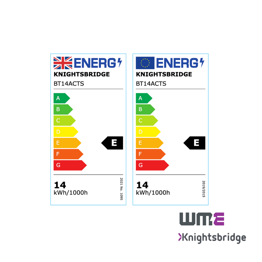 Knightsbridge: BT14ACTDALIEM, 230V IP65 LED Emergency Bulkhead, 14W, CCT Adjustable, Polycarbonate, 3-Hour Backup