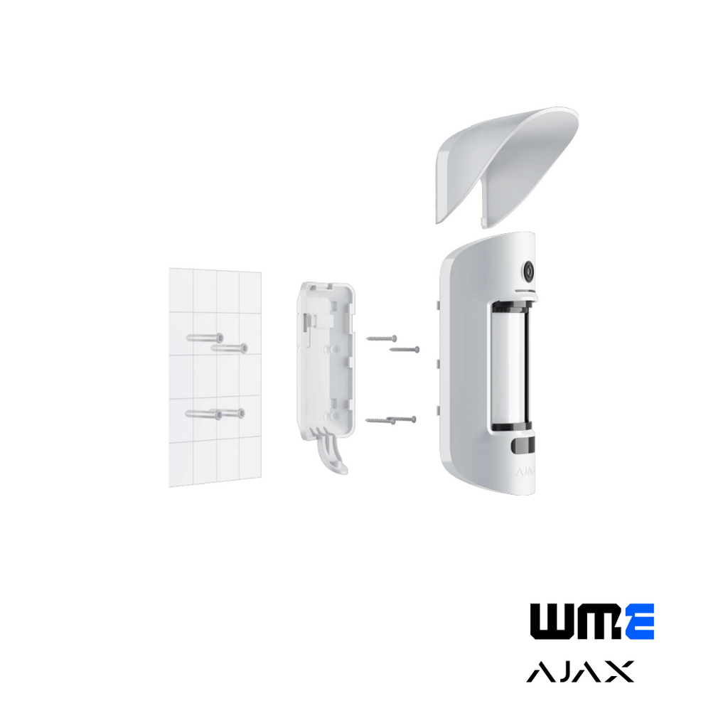 Ajax: MOTIONCAM OUTDOOR(WHITE), Wireless Outdoor Motion Detector with Photo Camera, Verified Alarms