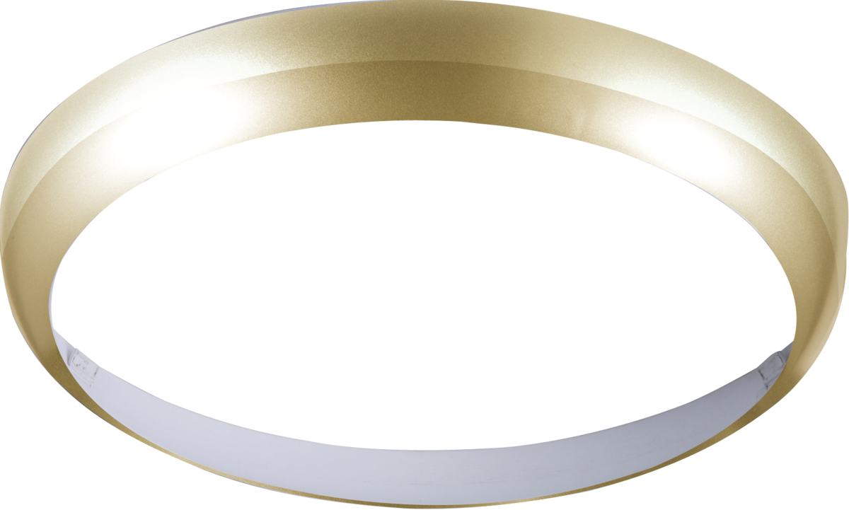 Knightsbridge: BF24BBR, Matt Brass Bezel for 24W LED Bulkhead, 400mm, Polycarbonate