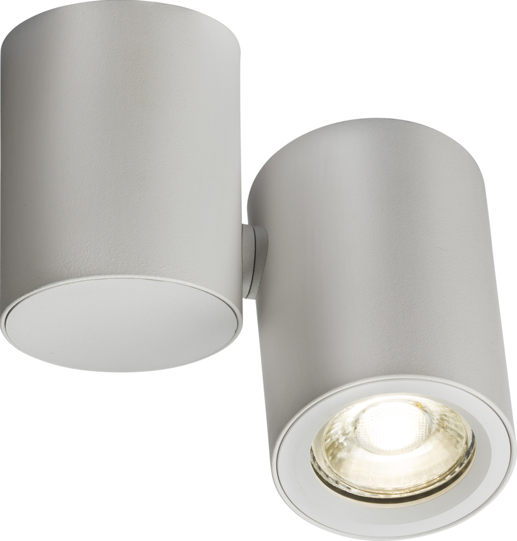 Knightsbridge: DEA1TRW, Dee Adjustable Round Spotlight, Matt White Finish, GU10, 10W, IP20, 230V