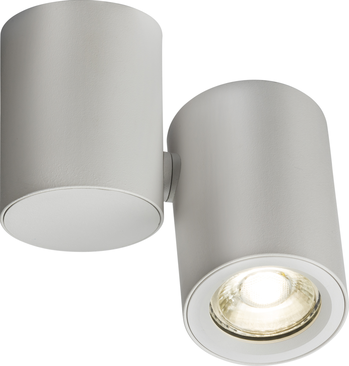 Knightsbridge: DEA1TRW, Dee Adjustable Round Spotlight, Matt White Finish, GU10, 10W, IP20, 230V