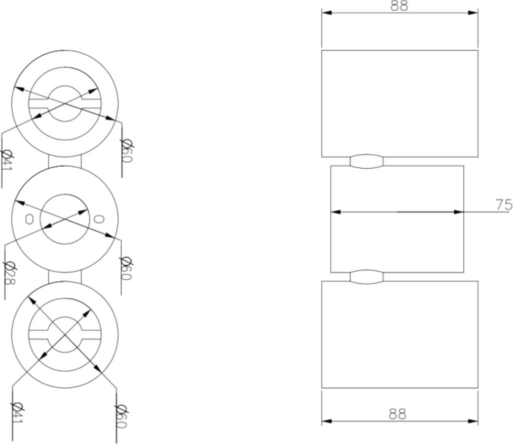 Knightsbridge: DEA2TRW, Dee Twin Surface Adjustable Round Spotlight, White, Dimmable, GU10, 2x10W, IP20, 230V