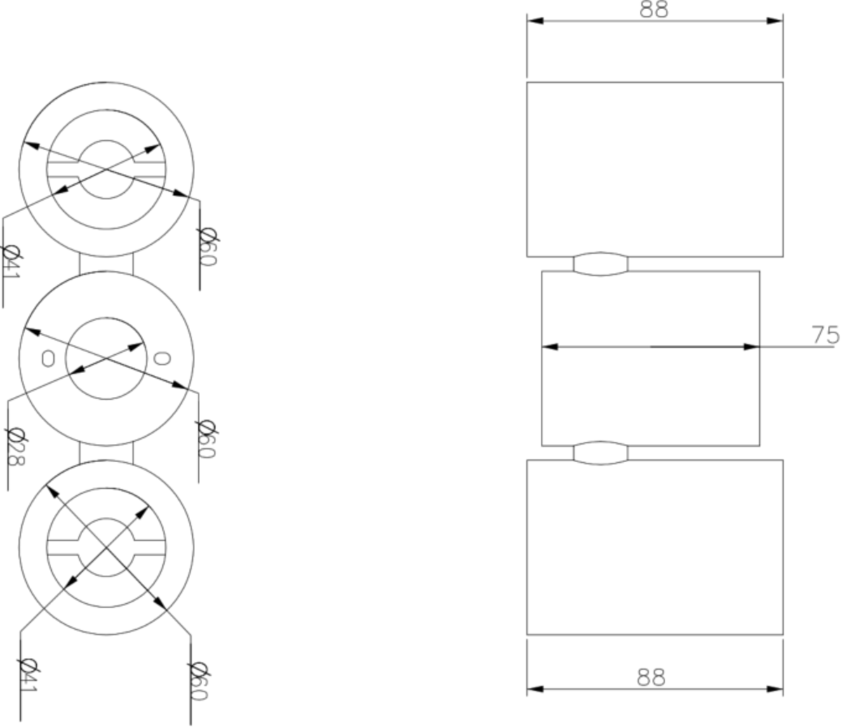 Knightsbridge: DEA2TRW, Dee Twin Surface Adjustable Round Spotlight, White, Dimmable, GU10, 2x10W, IP20, 230V