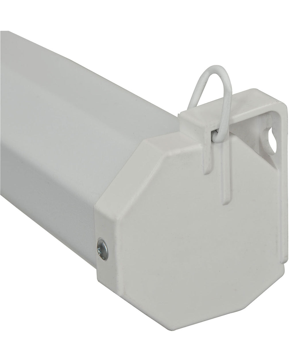 AV:Link: 952.328UK, 84" Manual Projector Screen, 1:1 Ratio, White Steel Housing, Retractable