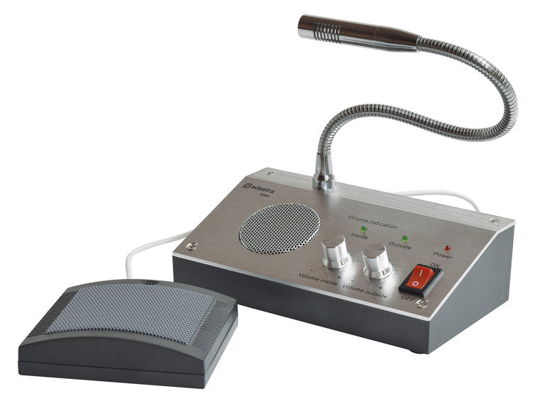 Adastra: 952.828UK, 2-way Counter Top Intercom, Desktop Speaker with Gooseneck Microphone