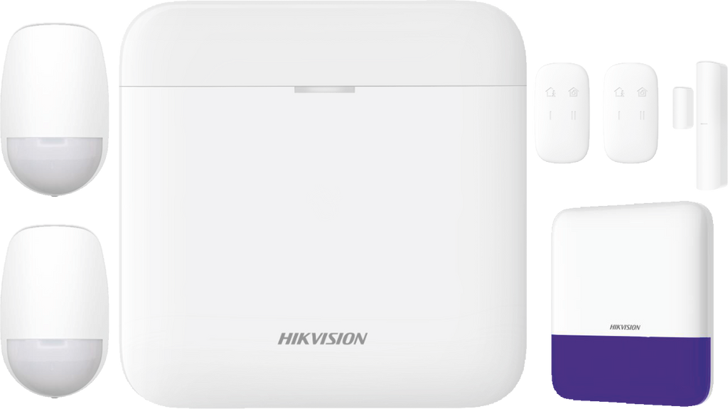 HikVision: DS-PWA64-KIT1-WE, Wireless Intruder Alarm Bundle with Key Fobs & Outdoor Sounder