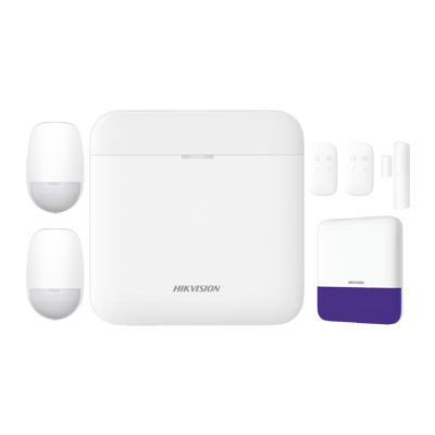 HikVision: DS-PWA64-KIT1-WE, Wireless Intruder Alarm Bundle with Key Fobs & Outdoor Sounder
