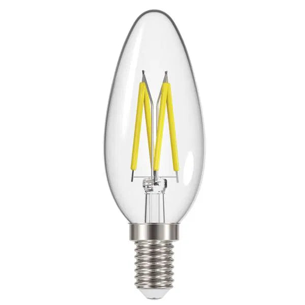 Energizer 5W LED Filament Candle E14 (SES) 550lm 2700K Warm White Dimmable – S12856, ENER546