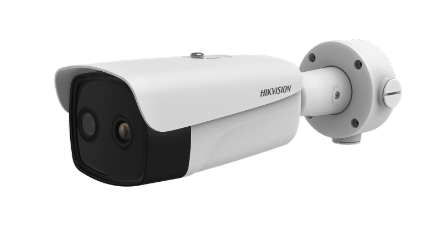HikVision: DS-2TD2637-10/QY, 9.7mm Fixed Lens Thermal Network Bullet Camera, 384x288 Resolution, External Use