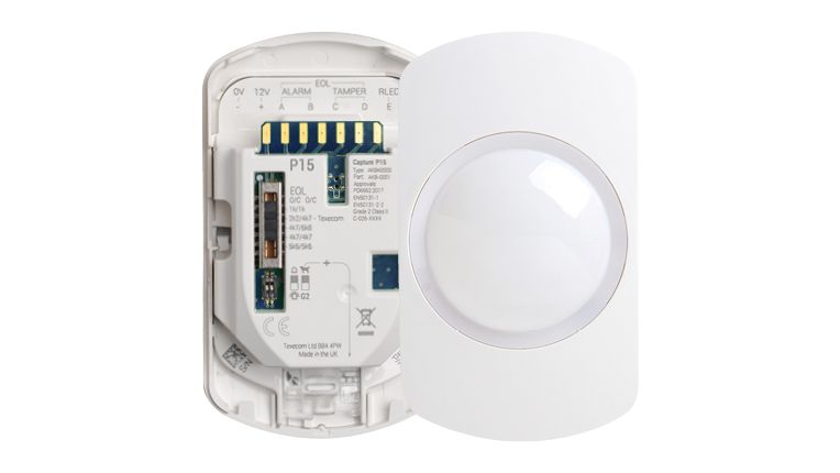 Texecom: AKB-0001, Capture P15 Wired Alarm PIR Sensor, 15m Coverage, PetWise